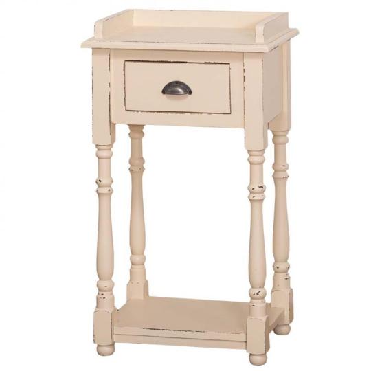 vintage nocny stolik kremova farba mediteransky provansalsky spalna komoda telefon stolcek masivne drevo klasicky balaton vidiecky dom renovacia chata shabby chic.jpg